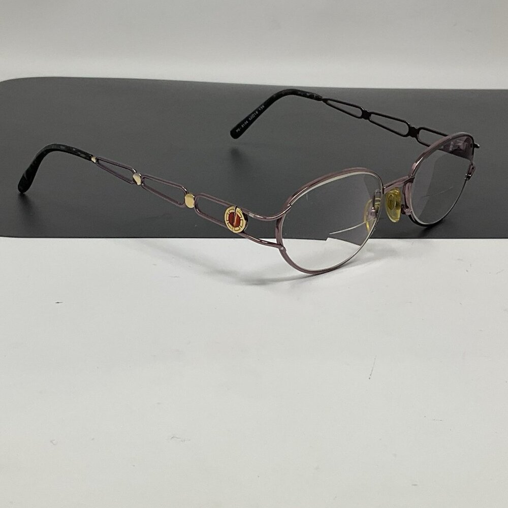Gucci Paolo Gucci Eyeglasses PG 8104 Metallic plum Gold & Red  52 [] 18-135 Rare
